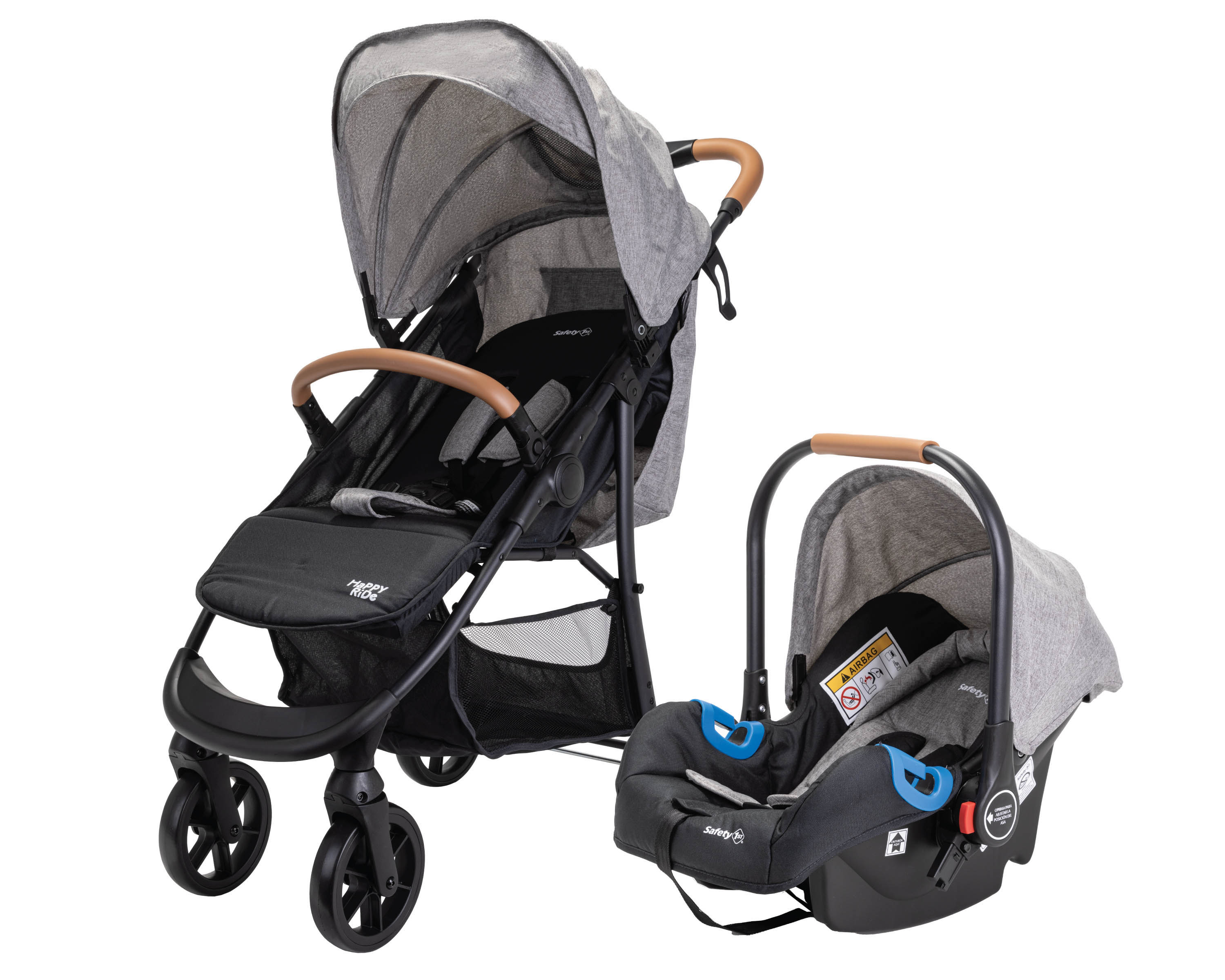 Sistema de Viaje Safety 1st Happy Ride color Gris