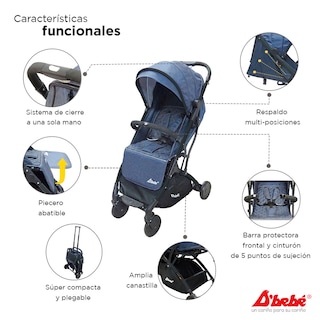 Foto 6 | Carriola D Bebe Wing Ligera Ultracompacta Baston