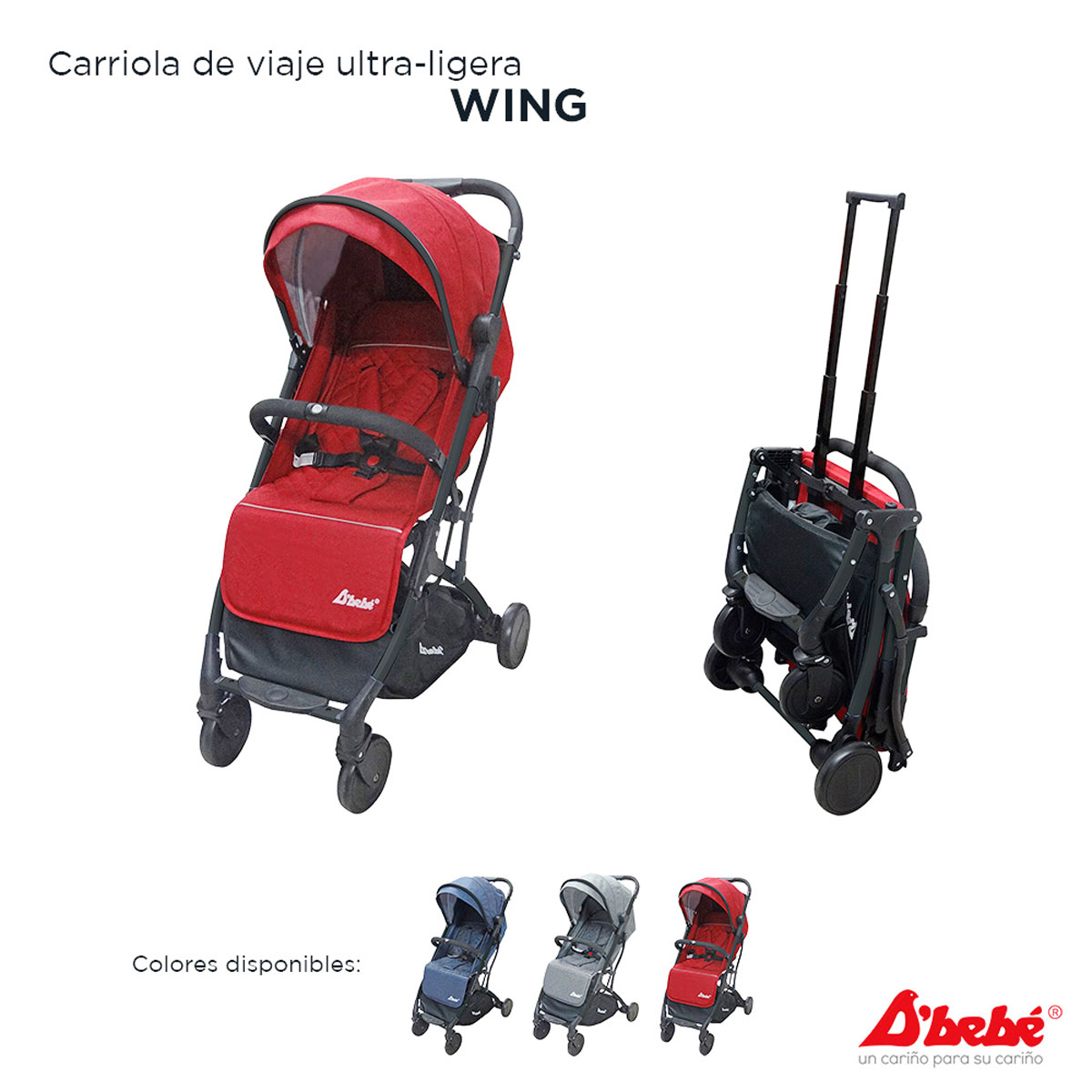 Foto 6 | Carriola D Bebe Wing Ligera Ultracompacta Baston