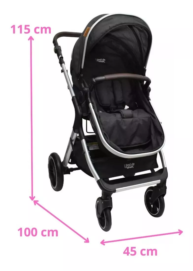 Foto 7 | Carriola de Bebé Lifestyle By Infanti 232QX1BLK color Negro Sistema de Viaje Kansas