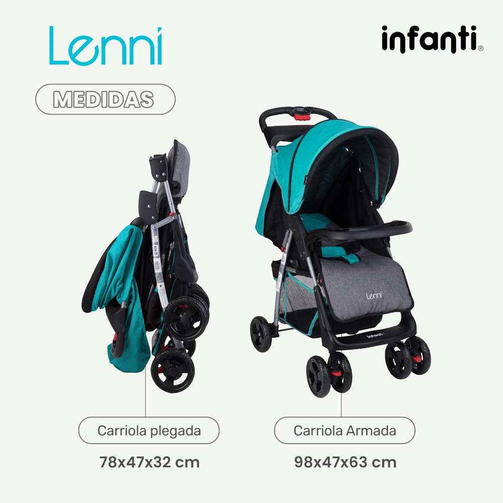 Foto 7 pulgar | Carriola Sistema De Viaje Infanti Lenni Con Portabebé Azul