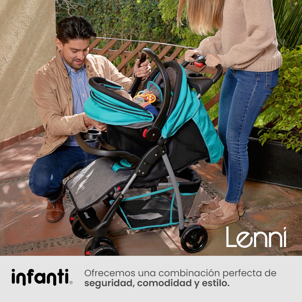 Foto 8 pulgar | Carriola Sistema De Viaje Infanti Lenni Con Portabebé Azul