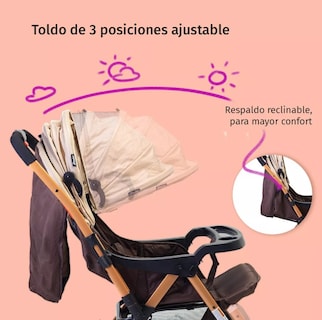 Foto 2 | Carriola Reversible D'bebé Baby Bm color Beige