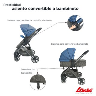 Foto 4 | Carriola D'bebé Travel System Queen color Azul