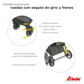Foto 7 | Carriola D'bebé Travel System Queen color Azul