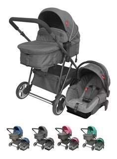 Foto 6 | Carriola D'bebé Travel System Queen color Gris