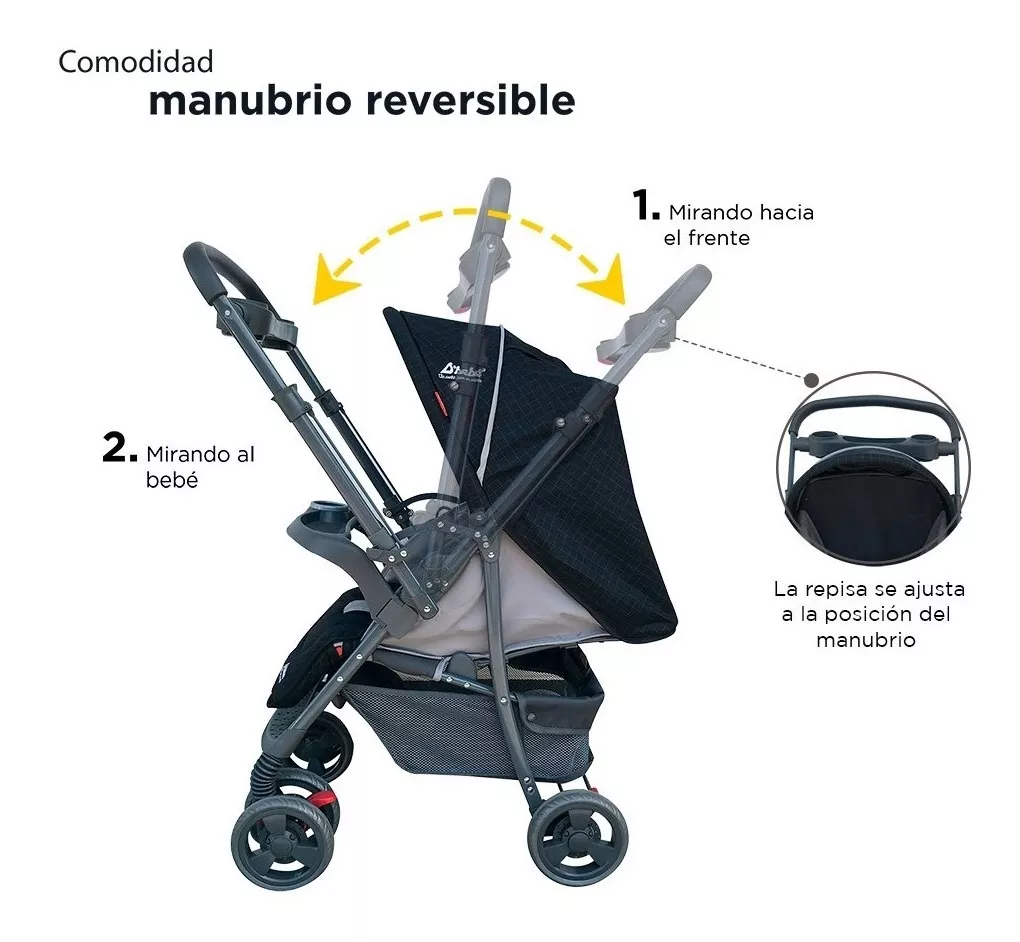 Foto 4 pulgar | Carriola D'bebé Travel System Star Baby color Negro