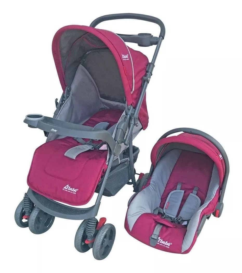 Foto 2 pulgar | Carriola D'bebé Travel System Star Baby color Rosa