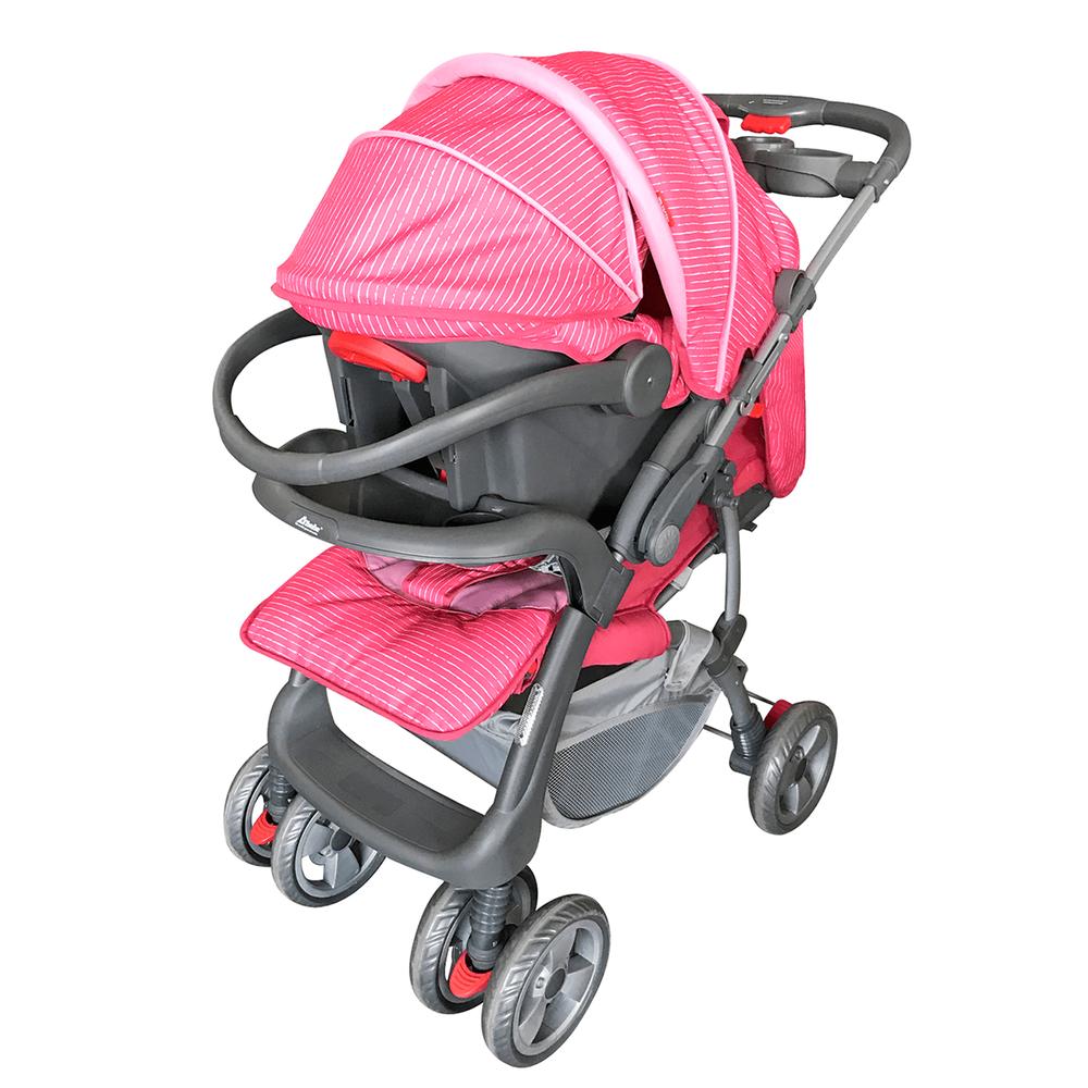 Foto 3 pulgar | Carriola D'bebé Travel System Aventura color Rosa