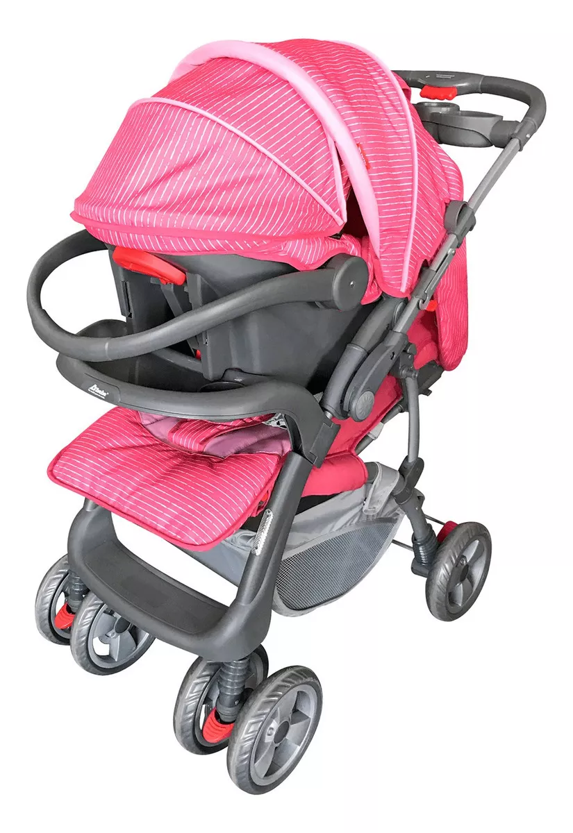 Foto 8 pulgar | Carriola D'bebé Travel System Aventura color Rosa