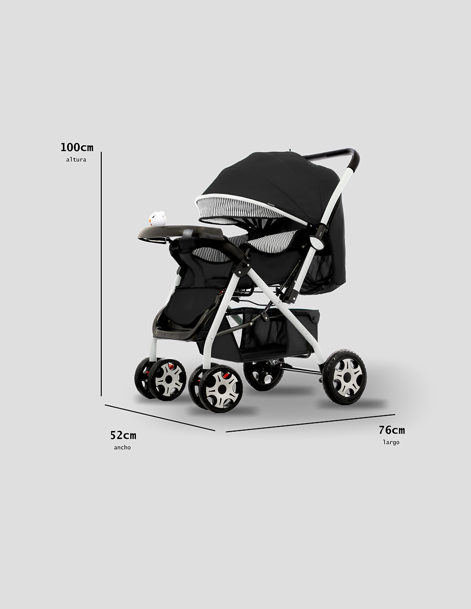 Foto 7 | Carriola Plegable Aoku Baby Ultra Premium Negro