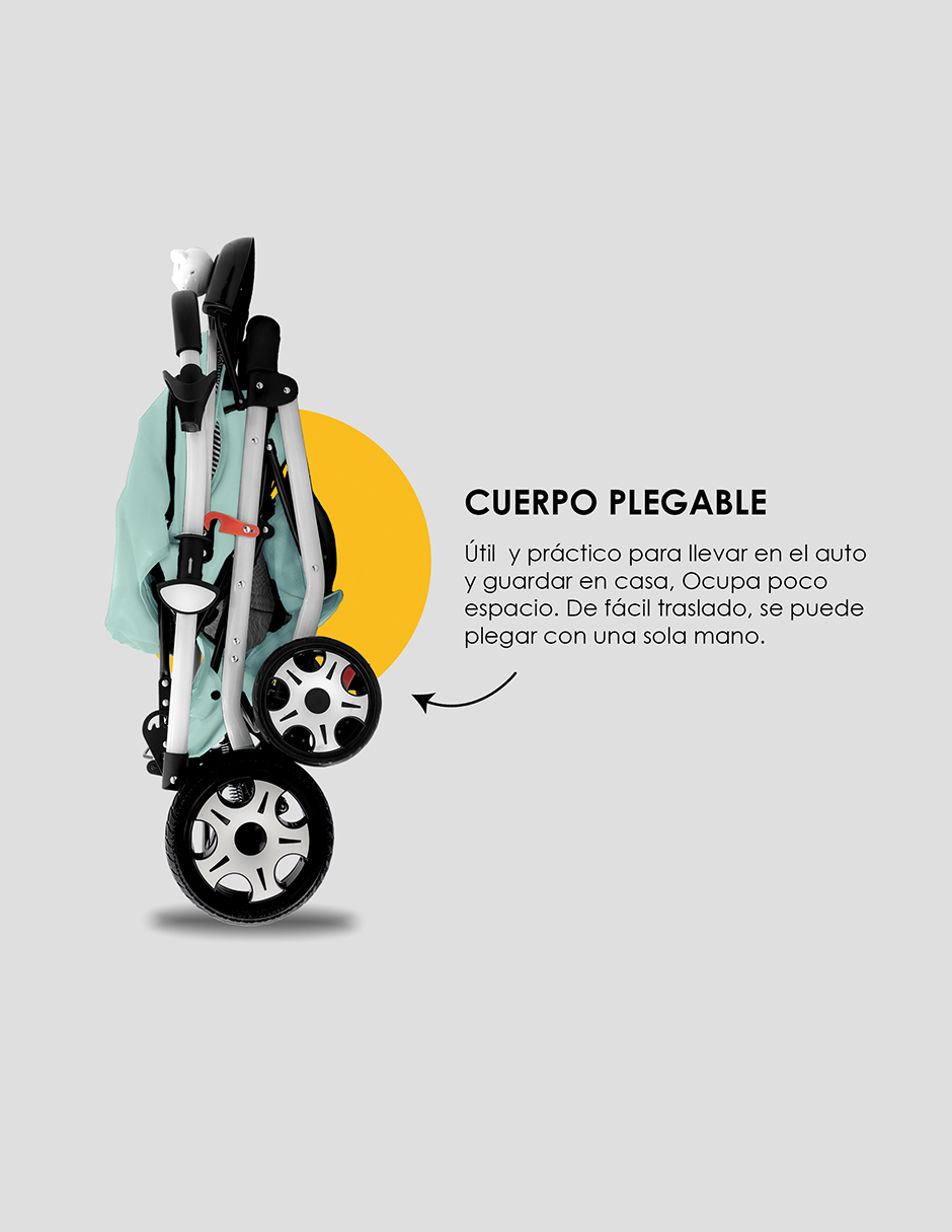 Foto 6 | Carriola Plegable Aoku Baby Ultra Premium Azul