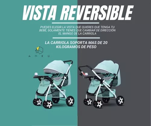 Foto 5 | Carriola Plegable Aoku Baby Ultra Premium color Verde