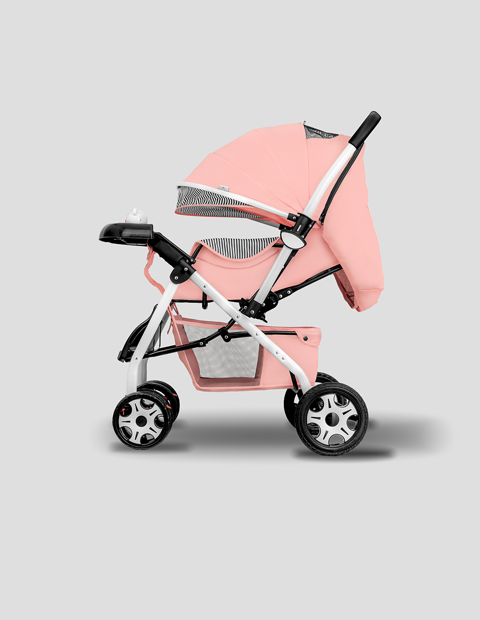 Foto 6 pulgar | Carriola Plegable Aoku Baby Ultra Premium  Rosa