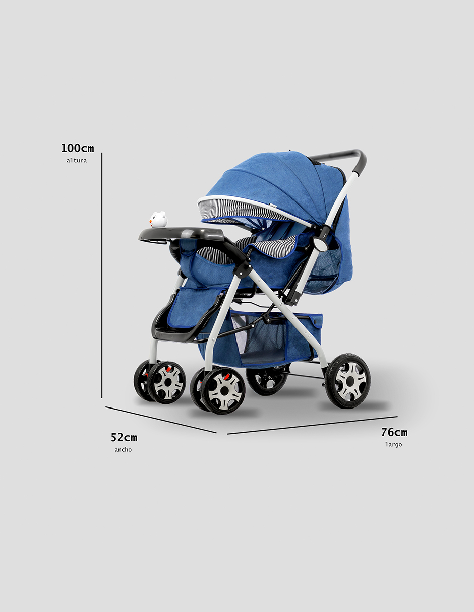 Foto 5 | Carriola Plegable Aoku Baby Ultra Premium color Azul