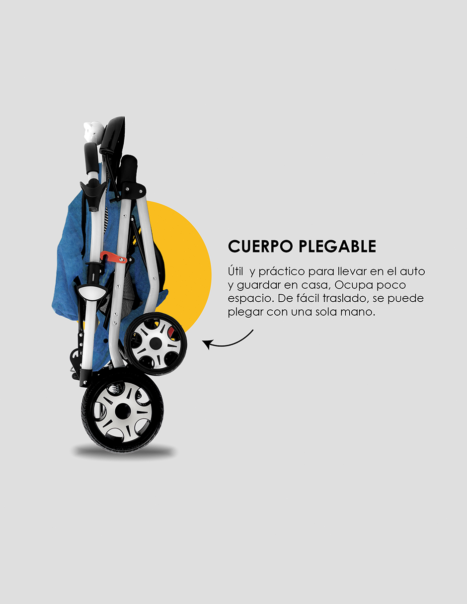 Foto 7 | Carriola Plegable Aoku Baby Ultra Premium color Azul