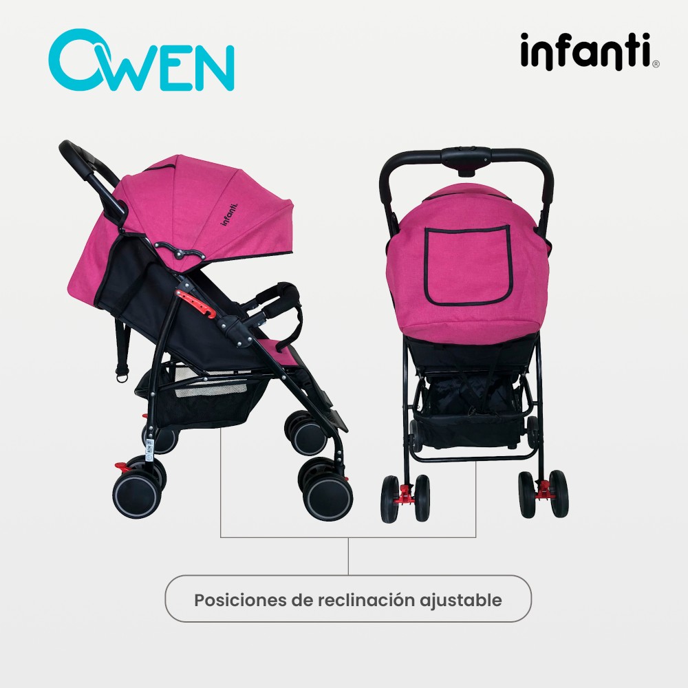 Foto 4 | Carriola Owen Infanti Compacta y Plegable Rosa