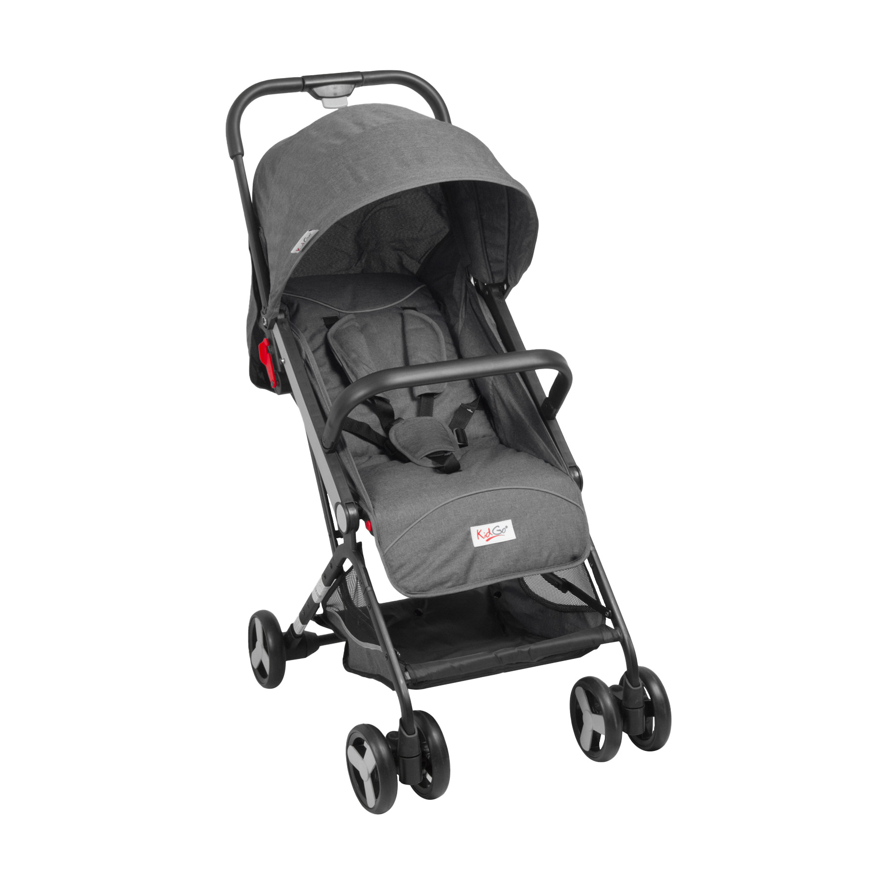 Carriola Bebesit Flex Carriola De Baston Plegable Paseo Color Gris