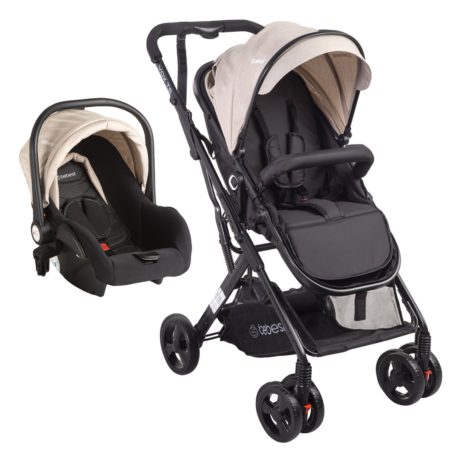 Carriola Portabebe Bebesit Vox Travel System Carriola Baston