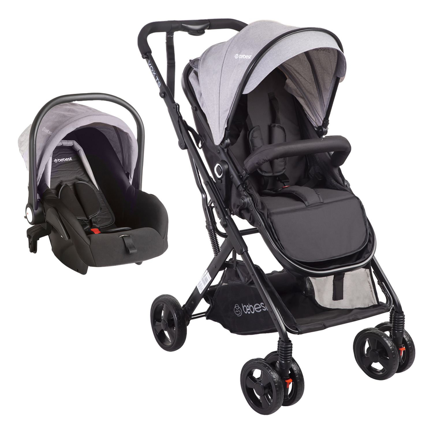 Carriola Portabebe Bebesit Vox Travel System Carriola Baston