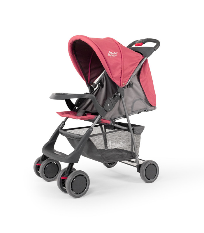 Carriola D bebé CITI-2023 Ultra Plegable con Charola 6 a 24 Meses 15 KG Rosa