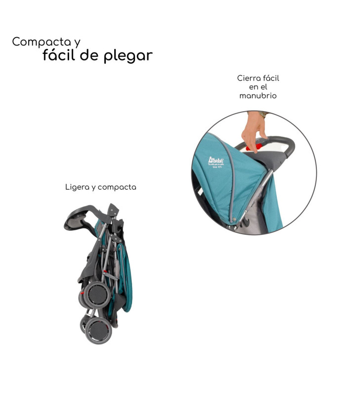 Foto 7 pulgar | Carriola D bebé CITI-2023 Ultra Plegable con Charola 6 a 24 Meses 15 KG Azul