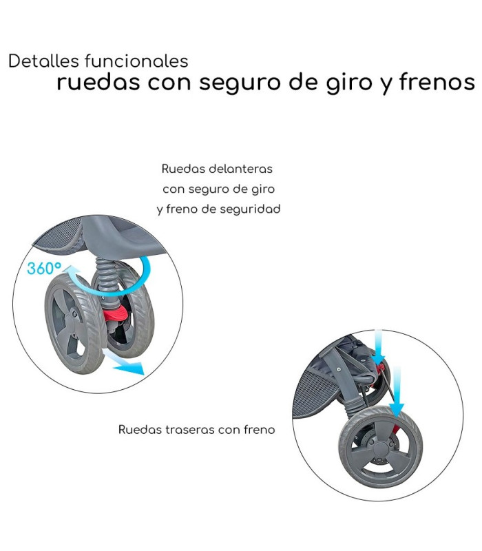 Foto 7 | Carriola para Bebé + Autoasiento Dbebé Reversible y Reclinable Rosa