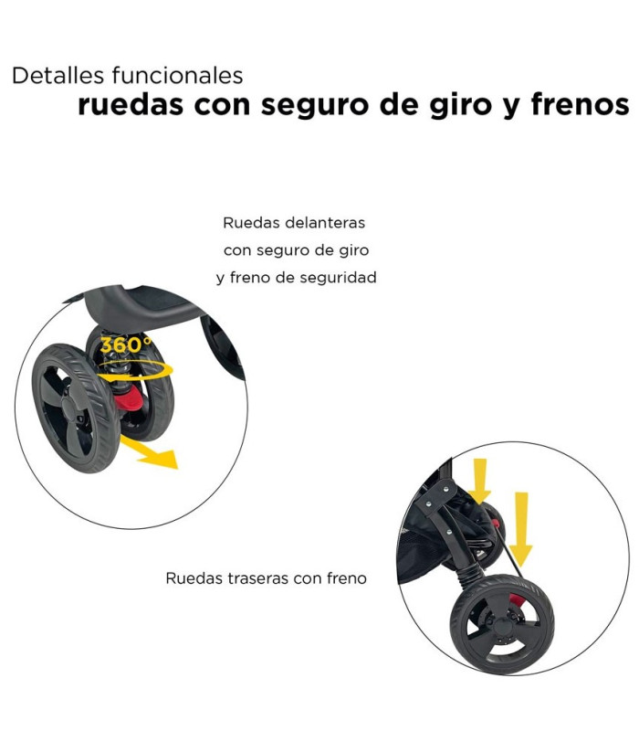 Foto 7 | Carriola para Bebé + Autoasiento Dbebé Reversible y Reclinable Negro