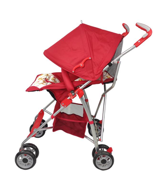 Foto 6 pulgar | Carriola Para Bebe De Baston 502B Compacta,plegable,ligera,reclinable Rojo