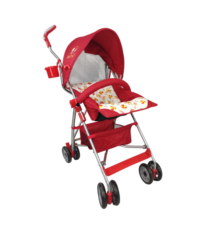 Foto 7 | Carriola Para Bebe De Baston 502B Compacta,plegable,ligera,reclinable Rojo