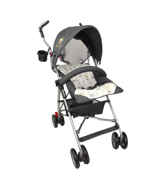 Foto 8 pulgar | Carriola Para Bebe De Baston 502B Compacta,plegable,ligera,reclinable Gris