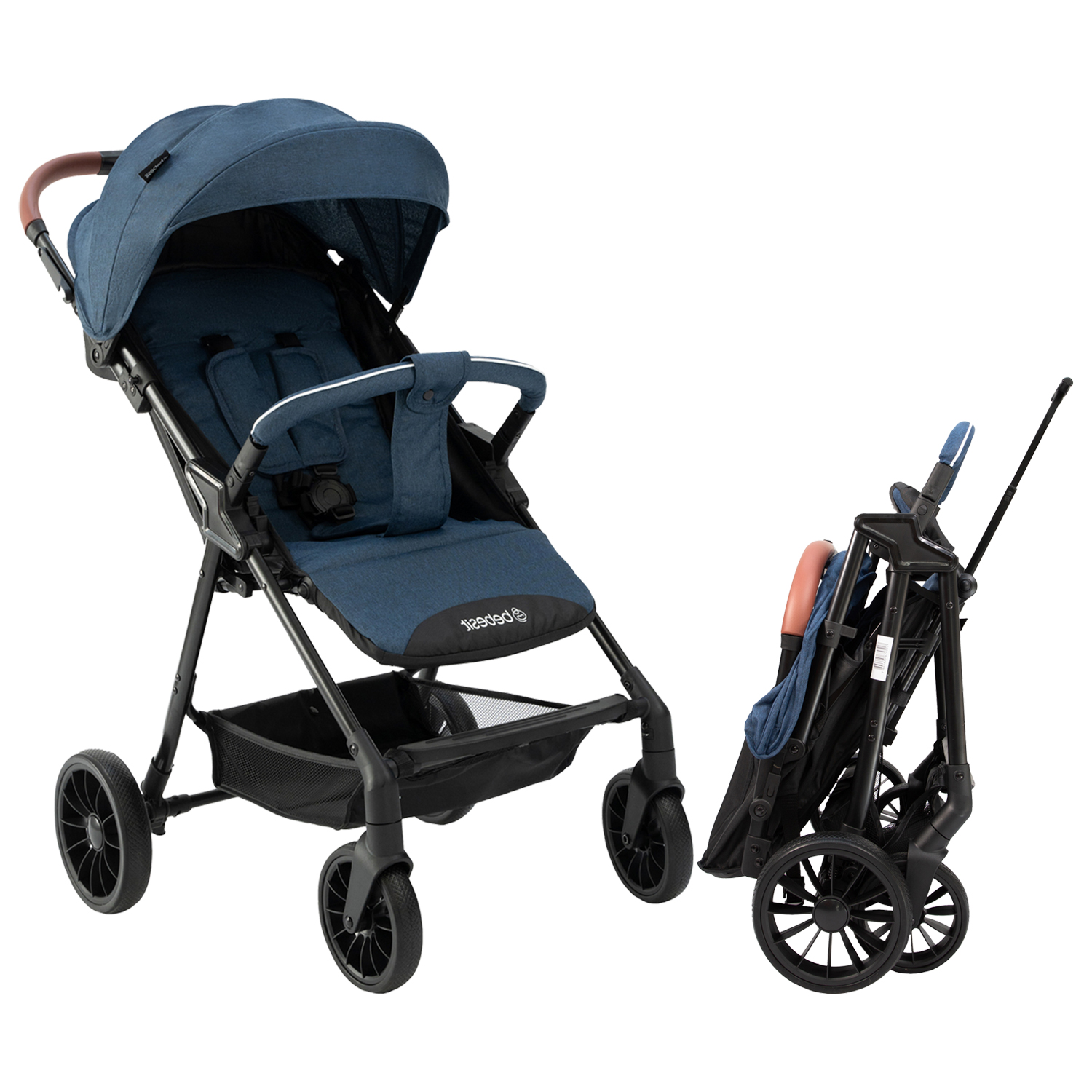 Carriola Bebesit Sprint Carriola De Baston Plegable Paseo Color Azul