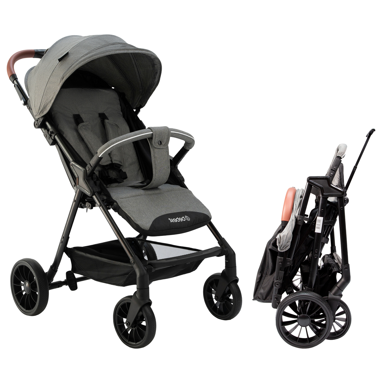 Carriola Bebesit Sprint Carriola De Baston Plegable Paseo Color Gris