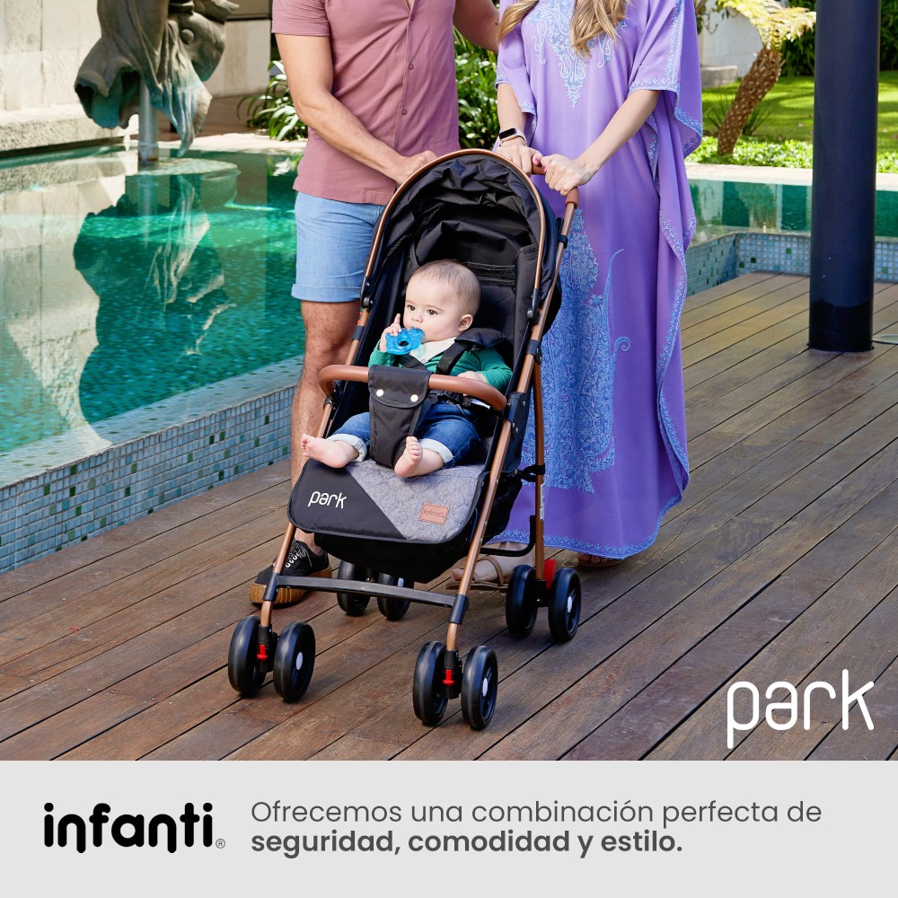 Foto 8 pulgar | Infanti Carriola Park Ligera y Plegable con Mosquitero Rojo