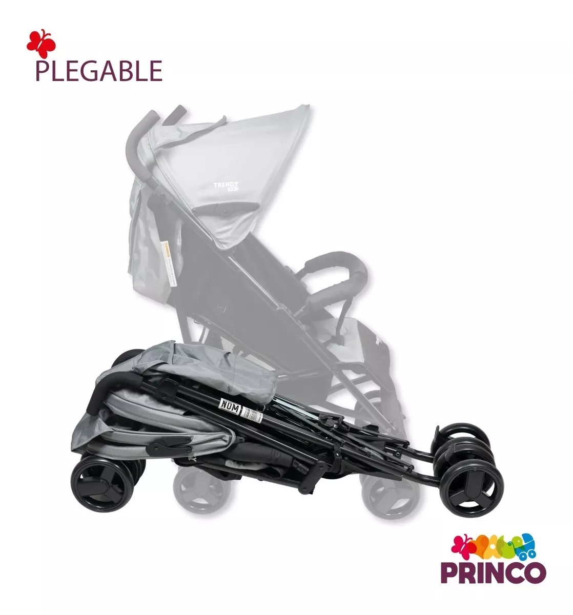 Foto 6 | Carriola de Bastón Trendy Kids Cross Reclinable