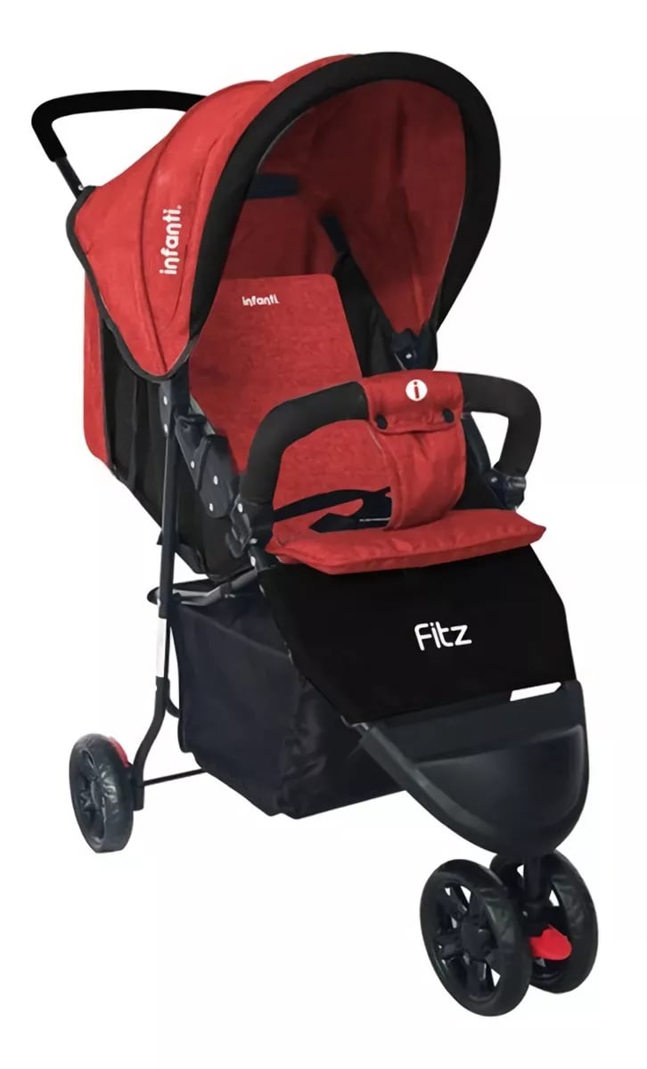 Carriola para Bebé Jogger Infanti Fitz Reclinable Plegable Roja $4,398