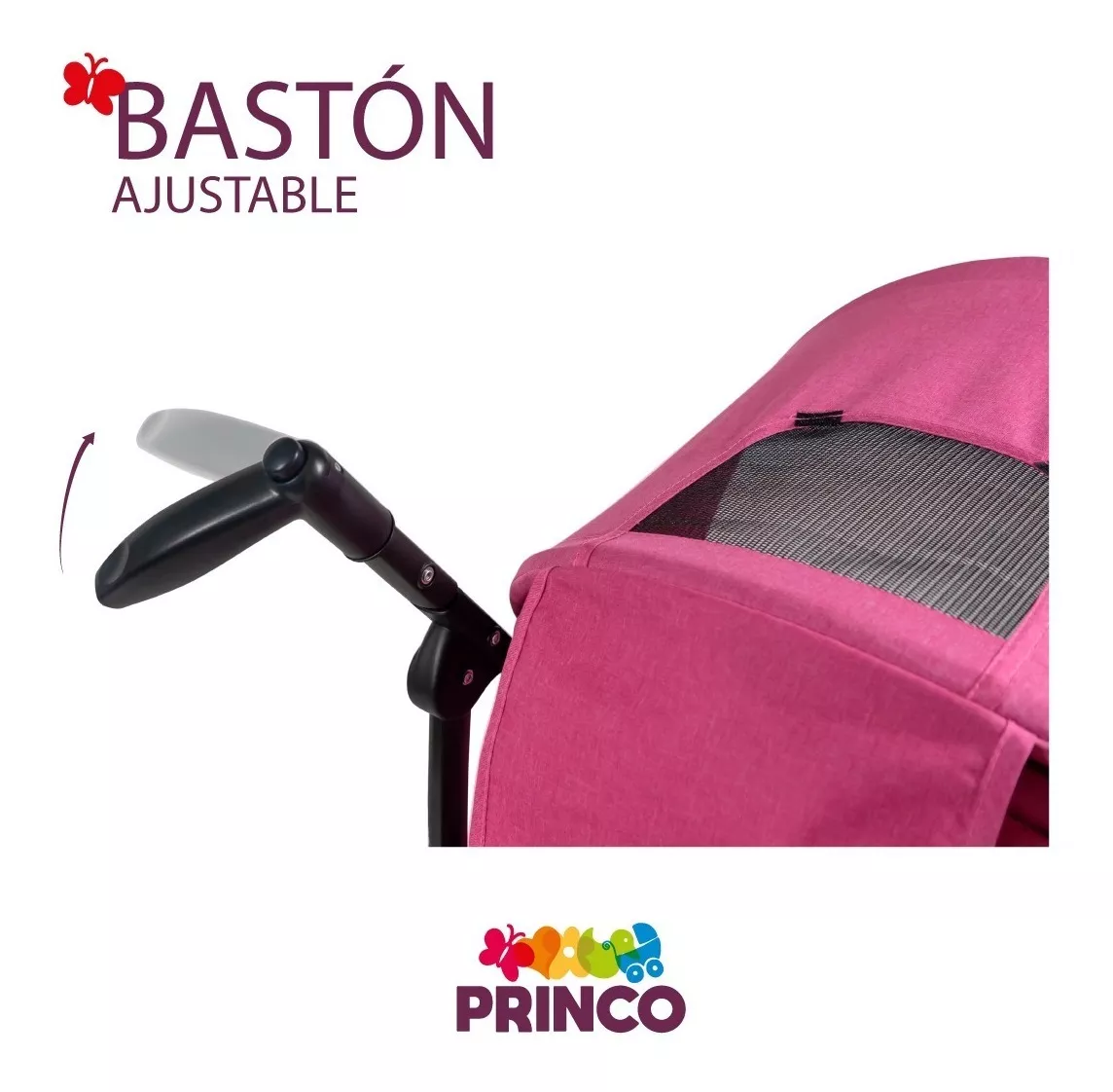 Foto 5 | Carriola Starkids Rosa Reclinable para Bebé