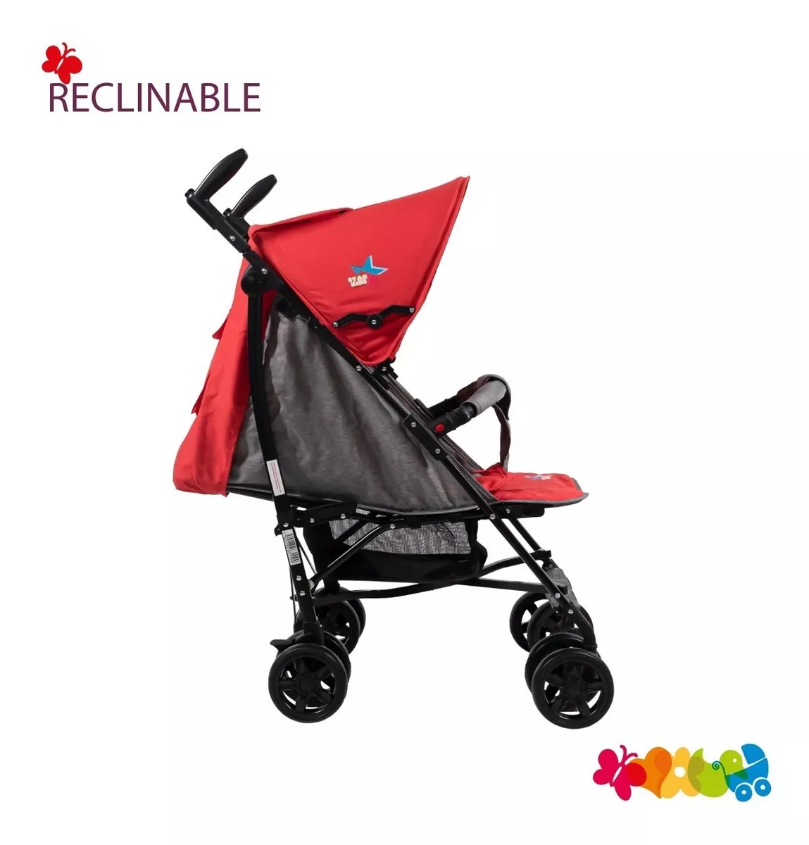 Foto 2 | Carriola Starkids Roja Reclinable para Bebé