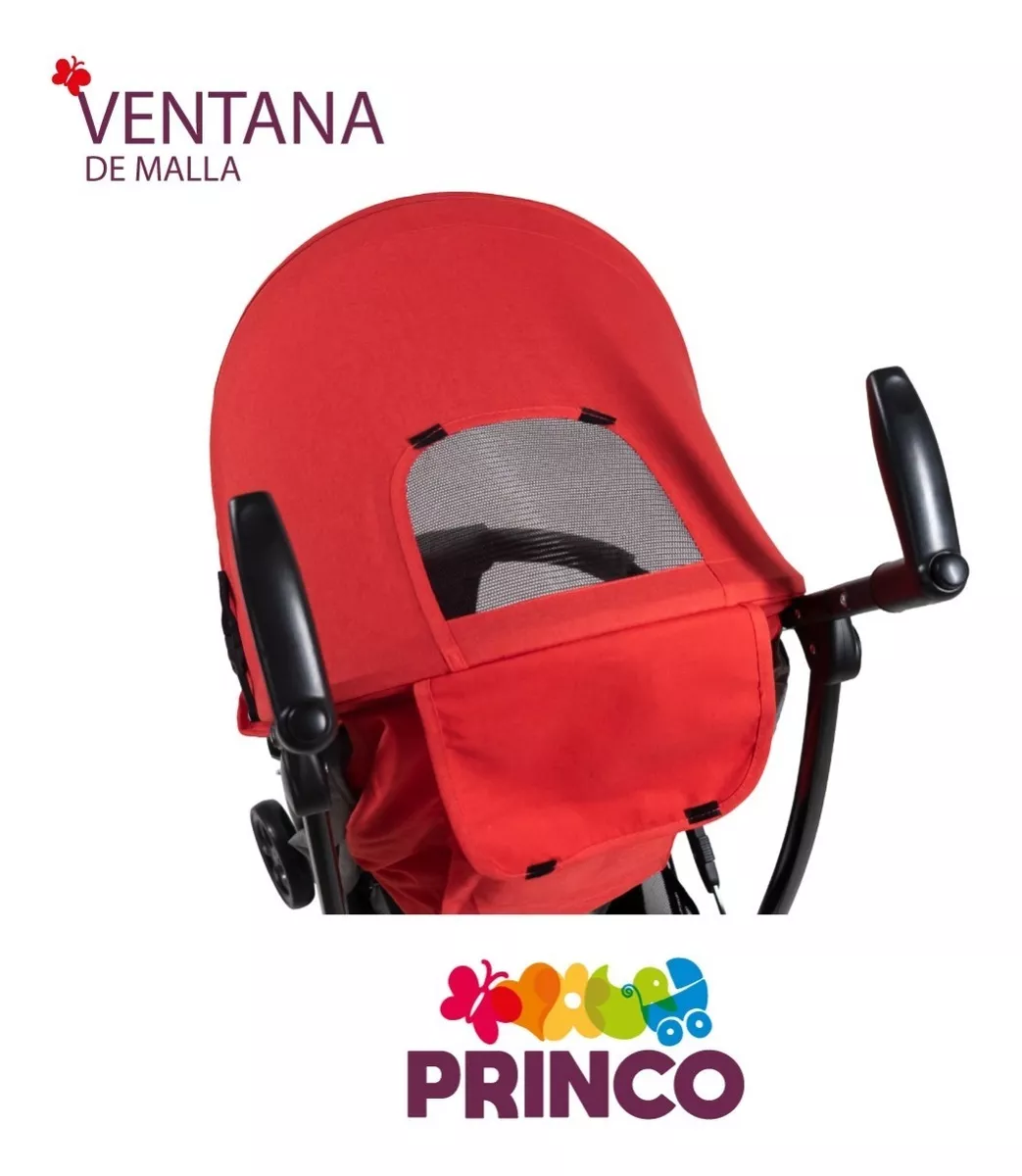 Foto 5 pulgar | Carriola Starkids Roja Reclinable para Bebé