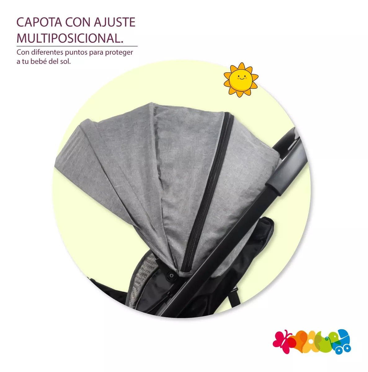 Foto 8 pulgar | Carriola para Bebé Starkids Naos Convertible a Mecedora