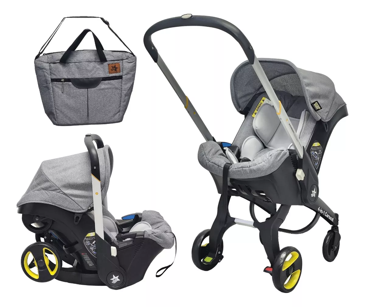 Carriola para Bebé Starkids Polux Convertible con Pañalera