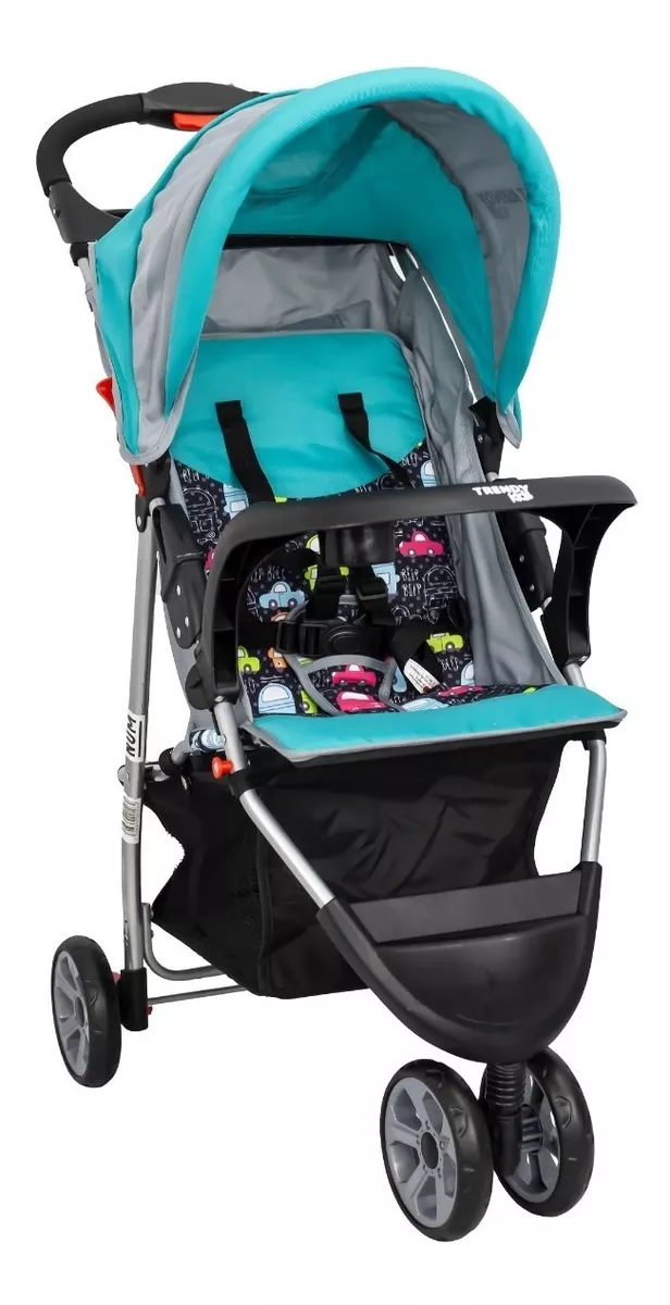 Foto 2 pulgar | Carriola Trendy Kids Jet Azul Reclinable con Canastilla