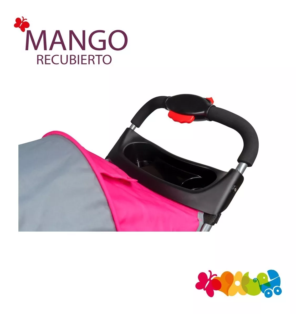 Foto 7 pulgar | Carriola Trendy Kids Jet Rosa Reclinable con Canastilla