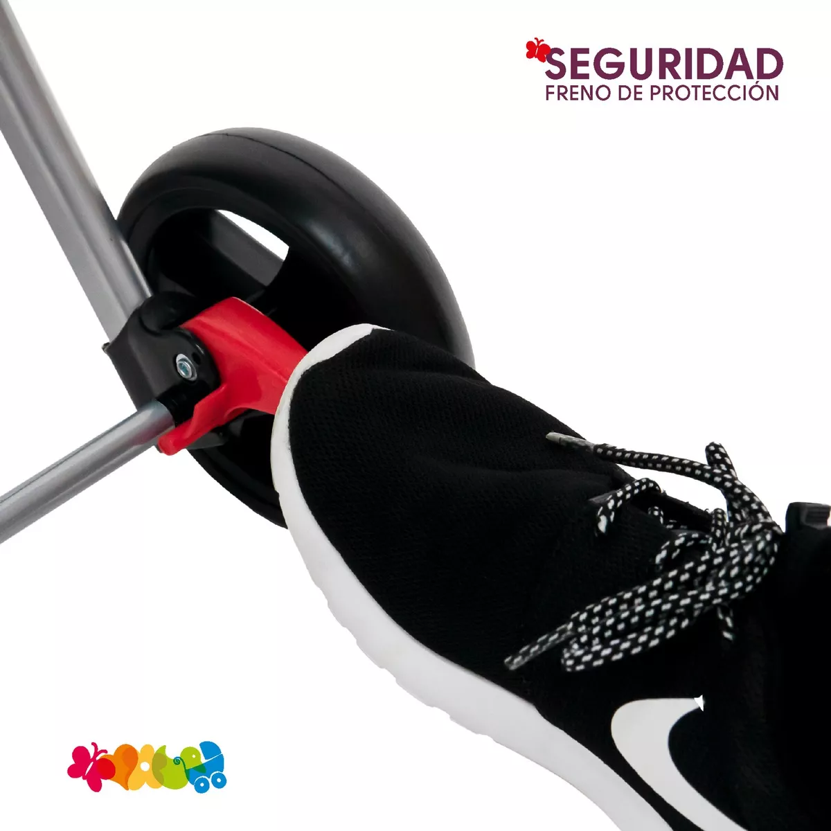 Foto 7 pulgar | Carriola Trendy Kids Negra Reversible