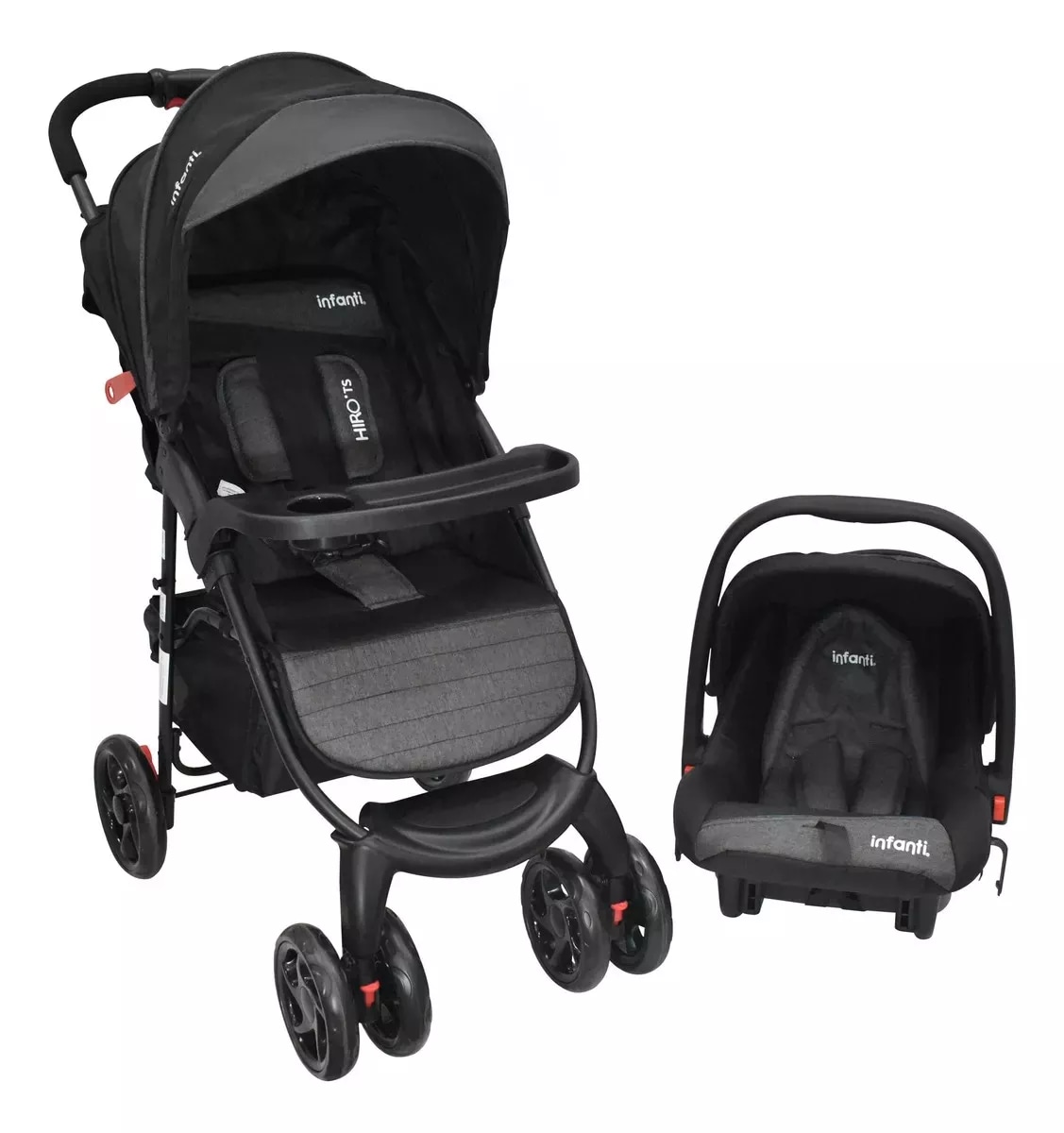 Carriola Con Portabebé Infanti Hiro Ts Respaldo Ajustable $2,499