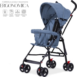 Foto 2 | Carriola Práctica de Paseo Shendy Vendy Azul Plegable para Bebé