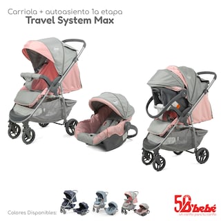 Foto 7 | Carriola Sistema de Viaje D'bebé Max Rosa