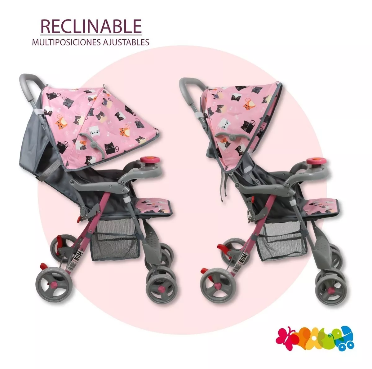 Foto 3 pulgar | Carriola Trendy Kids Happy Reclinable Ligera