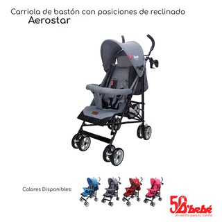 Foto 6 | Carriola de Bastón D'Bebé Aerostar Gris