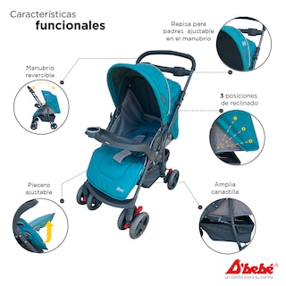 Foto 2 | Carriola Sistema de Viaje D' Bebé Star Baby Jade